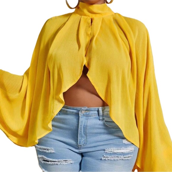 💛 Cropped Sheer Shrug 💛 - Picture 3 of 5